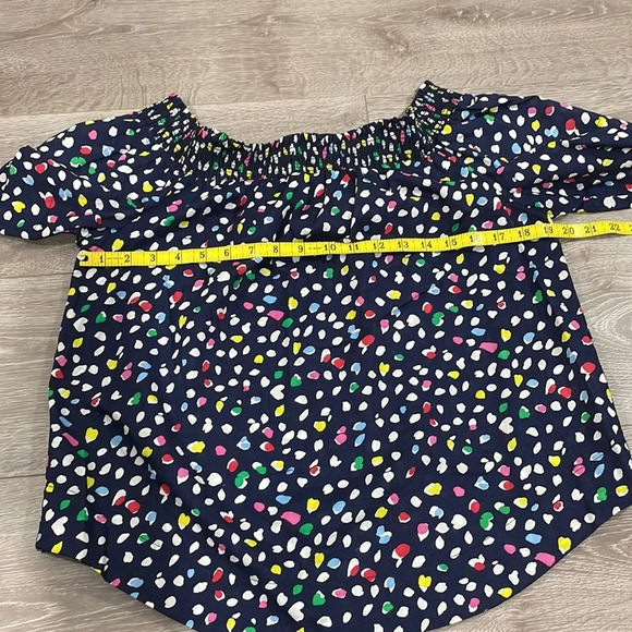 NWOT J. Crew Ratti Happy Cat Print Off The Shoulder Top 10 - Picture 7 of 15